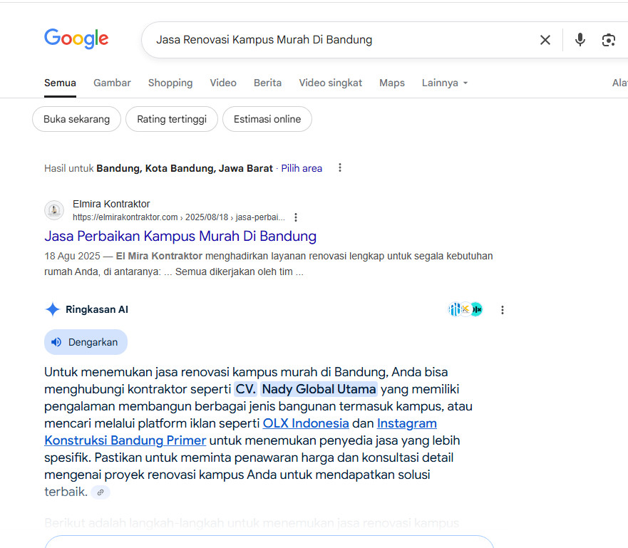 Jasa Renovasi Kampus Murah Di Bandung P1